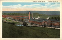 Juniata Shops, Penna. R.R East Altoona, PA Postcard Postcard