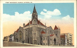 First Methodist Church Altoona, PA Postcard Postcard