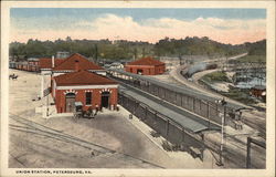 Union Station Petersburg, VA Postcard Postcard