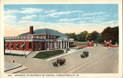 Entrance to University of Virginia Charlottesville, VA Postcard Postcard