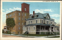 City Hospital Elkins, WV Postcard Postcard