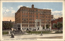 Allegheny General Hospital, North Side Pittsburgh, PA Postcard Postcard