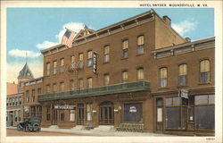 Hotel Snyder Moundsville, WV Postcard Postcard