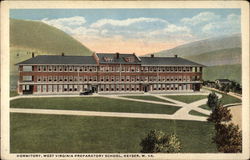 Dormitory, West Virginia Preparatory School Keyser, WV Postcard Postcard