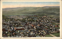 Bird's Eye view from Queens Point Keyser, WV Postcard Postcard