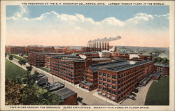 The Factories of the BF Goodrich Co Postcard