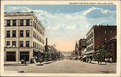 Belmont and 34th Street Bellaire, OH Postcard Postcard