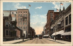 East Fifth Street, Looking West Postcard