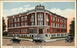 Uniontown High School Pennsylvania Postcard Postcard