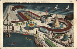 The Enchanted Island, "Century of Progress 1933" Chicago, IL Postcard Postcard