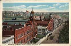 Bird's Eye view from Hotel Leeland Postcard