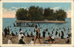 Bathing Beach, Bob-Lo Island Park Postcard