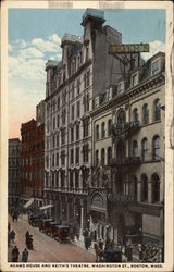 Adams House and Keith's Theatre, Washington St Postcard