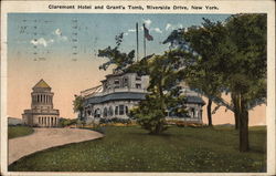 Claremont Hotel and Grant's Tomb, Riverside Drive Postcard