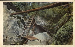 Entrance to Cave of the Shades, Lost River Postcard
