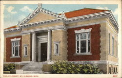 Public Library Postcard