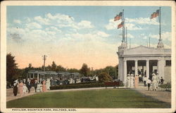 Pavilion, Mountain Park Holyoke, MA Postcard Postcard