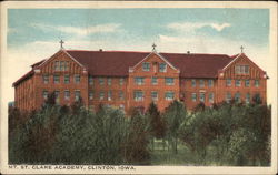 Mt. St. Clare Academy Clinton, IA Postcard Postcard