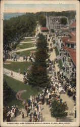 Dance Hall and Coaster, Euclid Beach Postcard
