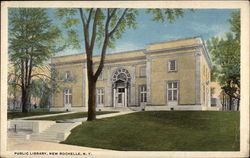 Public Library New Rochelle, NY Postcard Postcard
