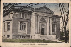 Beals Memorial Library Winchendon, MA Postcard Postcard