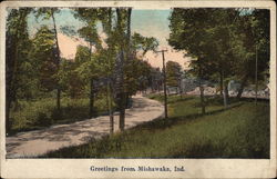 Greetings from Mishawaka Indiana Postcard Postcard