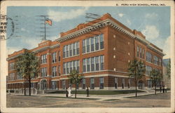 S. Peru High School Indiana Postcard Postcard