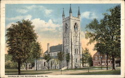 Church of the Redeemer Sayre, PA Postcard Postcard