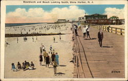 Boardwalk and Beach Looking South Boardwalk and Beach Looking South