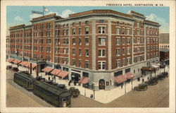 Fredrick Hotel Huntington, WV Postcard Postcard