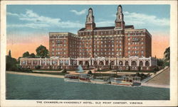 The Chamberlin-Vanderbilt Hotel Old Point Comfort, VA Postcard Postcard