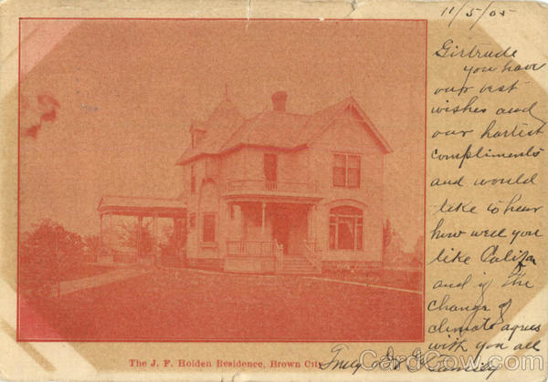 The J. F. Holden Residence Brown City Michigan