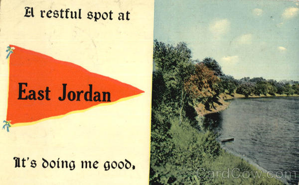 A Restful Spot Banner Card East Jordan Michigan