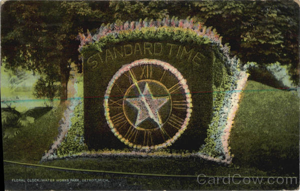 Floral Clock, Water Works Park Detroit Michigan