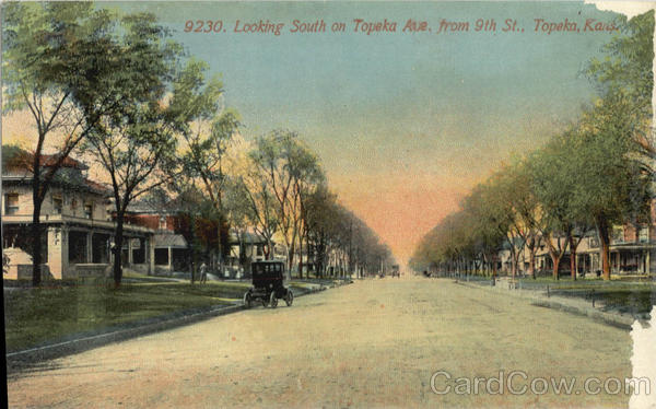 Looking South on Topeka Ave , 9th St Kansas