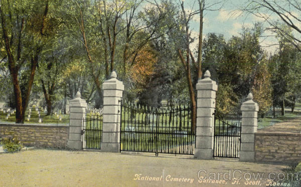 National Cemetery Entrance Fort Scott Kansas
