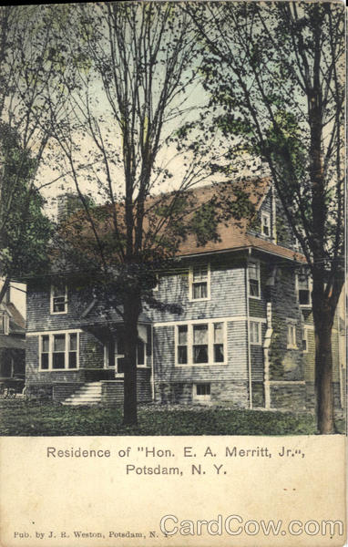 Residence of Hon. E.A. Merritt Jr Potsdam New York