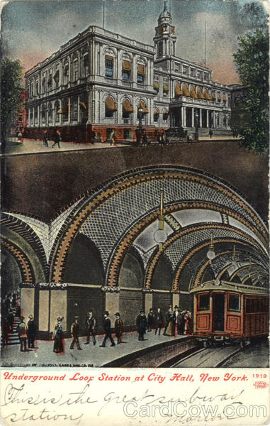 Underground Loop Station Subway New York City