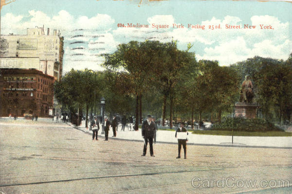 Madison Square Park, Facing 25rd Street New York City