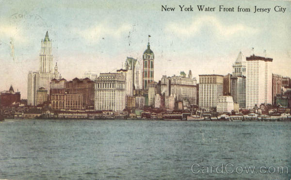 New York Waterfront from Jersey City NJ New York City