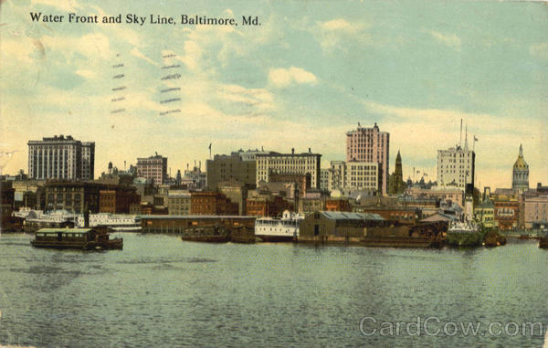 Water Front and Sky Line Baltimore Maryland