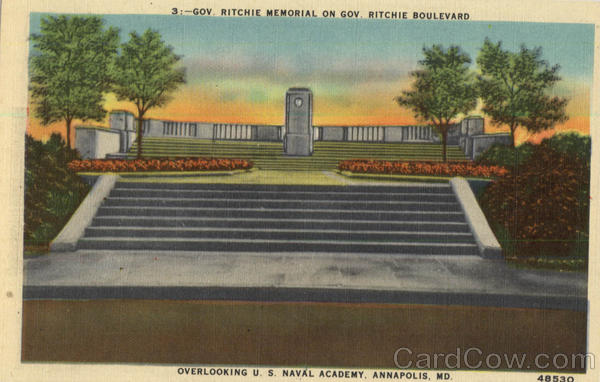 Gov. Ritchie Memorial on Gov. Ritchie Boulevard Annapolis Maryland