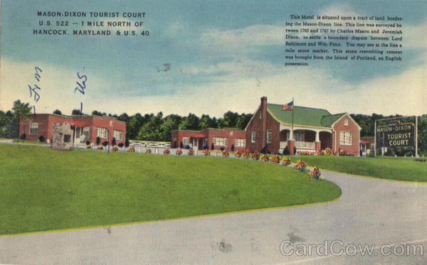 Mason-Dixon Tourist Court Hancock Maryland