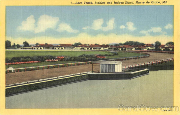 Race Track, Stablesand Judges Stand Havre de Grace Maryland