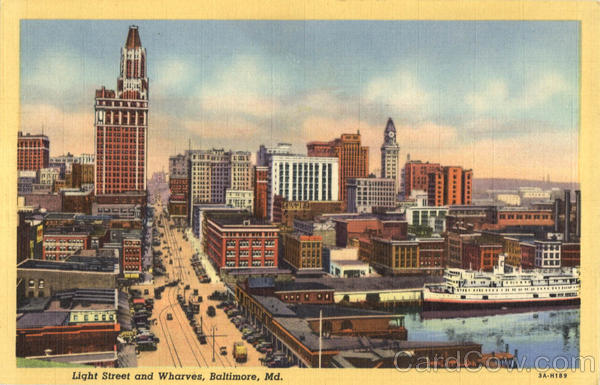 Light Street and Wharves Baltimore Maryland