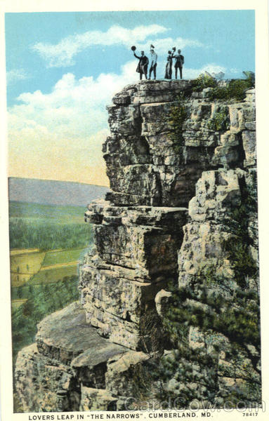 Lovers Leap in The Narrows Cumberland Maryland