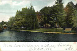 Water Scene - Oct 24th 1907 Postcard