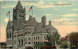 Federal Building Bay City, MI Postcard Postcard