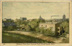 Birdseye View, Crescent Park Postcard