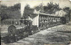 Miniature Trains, Eden Springs Park Postcard